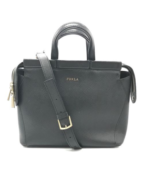 FURLA（フルラ）FURLA (フルラ) 2WAYバッグ ブラックの古着・服飾アイテム