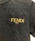 中古・古着 FENDI (フェンディ) 刺繍ロゴTシャツ ブラック サイズ:XXS：20000円