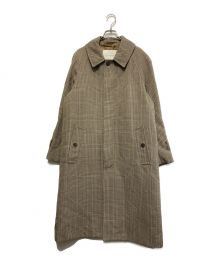 MACKINTOSH（マッキントッシュ）の古着「ガンクラブチェックウールシングルトレンチコート」｜ベージュ