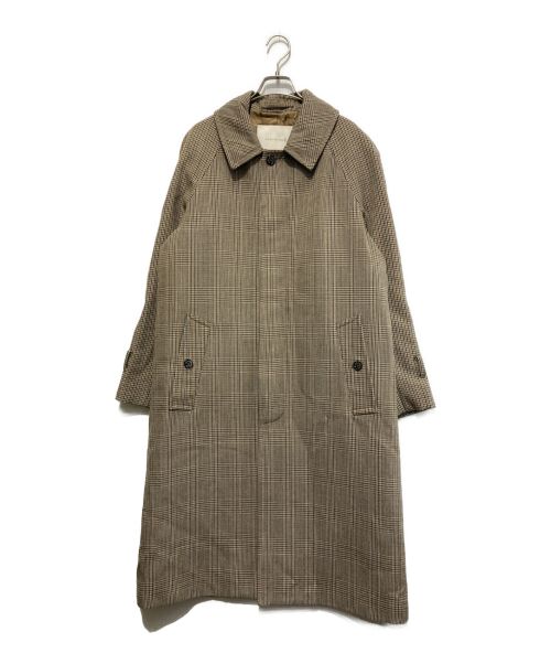 MACKINTOSH（マッキントッシュ）MACKINTOSH (マッキントッシュ) ガンクラブチェックウールシングルトレンチコート ベージュ サイズ:36の古着・服飾アイテム