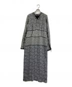 Ameri VINTAGEアメリヴィンテージ）の古着「VINTAGE JACQUARD DRESS」｜ブラック×ホワイト