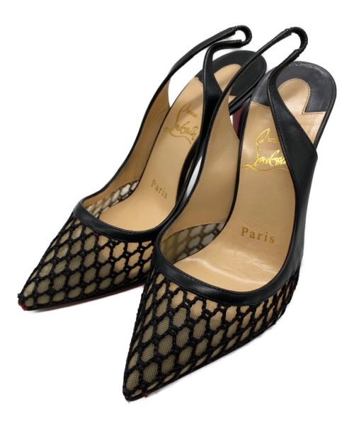 Christian Louboutin（クリスチャン・ルブタン）Christian Louboutin (クリスチャン・ルブタン) メッシュパンプス ブラック サイズ:34の古着・服飾アイテム