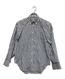 LE CIEL BLEU（ルシェルブルー）の古着「Convertible Stripe Shirt」｜ホワイト×ブルー