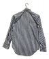 LE CIEL BLEU (ルシェルブルー) Convertible Stripe Shirt ホワイト×ブルー サイズ:36 未使用品：3980円