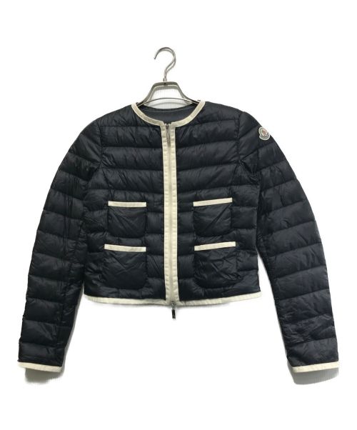 MONCLER（モンクレール）MONCLER (モンクレール) MOINESダウンジャケット ホワイト×ブラック サイズ:SIZE 0の古着・服飾アイテム