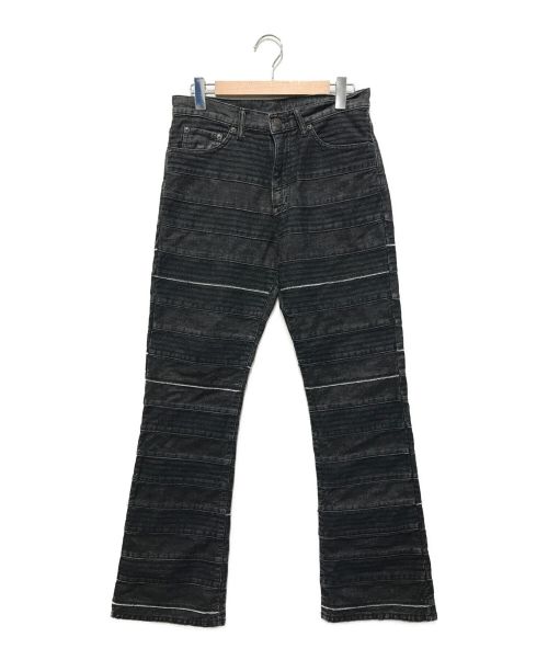 Hysteric Glamour（ヒステリックグラマー）Hysteric Glamour (ヒステリックグラマー) スクラッチフレアデニムパンツ ブラック サイズ:SIZE 31の古着・服飾アイテム