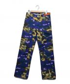 BAPE BY A BATHING APE×HERON PRESTONベイプバイアベイシングエイプ×ヘロンプレストン）の古着「MIX 1ST CAMO DUCK PAINTER PANTS」｜パープル