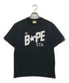 A BATHING APEアベイシングエイプ）の古着「CRYSTAL STONE BAPE STA LOGO TEE」｜ブラック