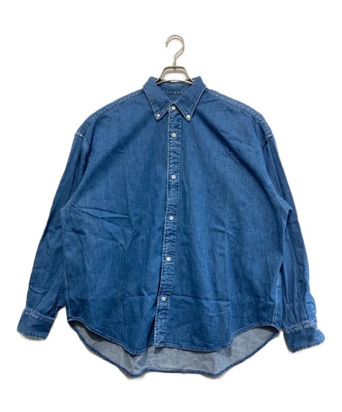 H BEAUTY&YOUTH（エイチ ビューティー&ユース）H BEAUTY&YOUTH (エイチ ビューティアンドユース) BLUE DENIM BIG BD SHIRT ブルー サイズ:Lの古着・服飾アイテム