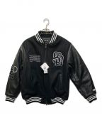 WIND AND SEA×MLBウィンド アンド シー×エムエルビー）の古着「San Diego Padres Varsity Jacket」｜ブラック