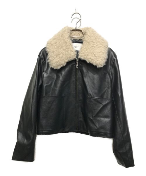 Ameri VINTAGE（アメリヴィンテージ）Ameri VINTAGE (アメリヴィンテージ) 2WAY COMPACT FAKE LEATHER JACKET ブラック サイズ:SIZE Sの古着・服飾アイテム