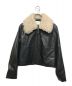 Ameri VINTAGE（アメリヴィンテージ）の古着「2WAY COMPACT FAKE LEATHER JACKET」｜ブラック