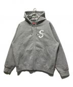 SUPREMEシュプリーム）の古着「S Logo Zip Up Hooded Sweatshirt」｜グレー