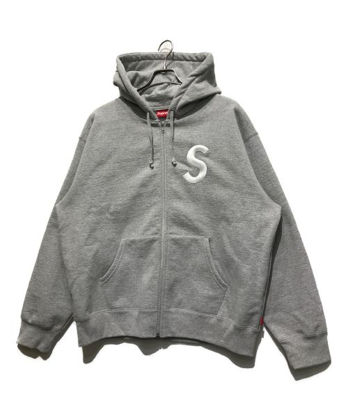 SUPREME（シュプリーム）SUPREME (シュプリーム) S Logo Zip Up Hooded Sweatshirt グレー サイズ:SIZE Lの古着・服飾アイテム