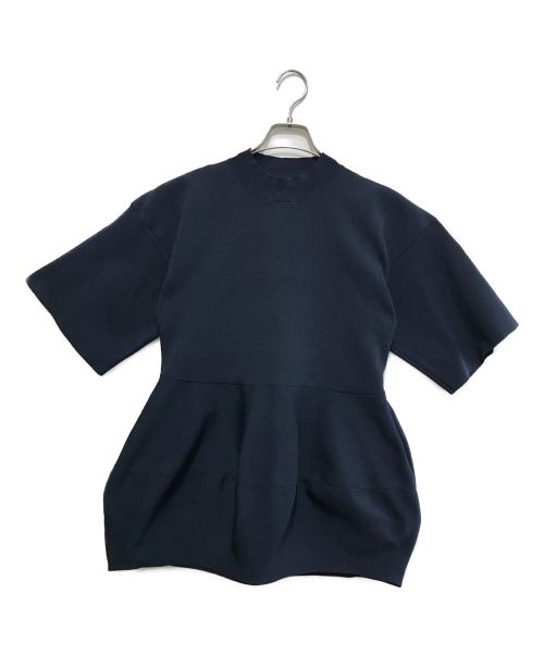 ENFOLD（エンフォルド）ENFOLD (エンフォルド) SOLID PEPLUM PULLOVER ネイビー サイズ:38の古着・服飾アイテム