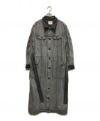 AMeLIEアメリ）の古着「2WAY REVERSIBLE DENIM COAT」｜グレー