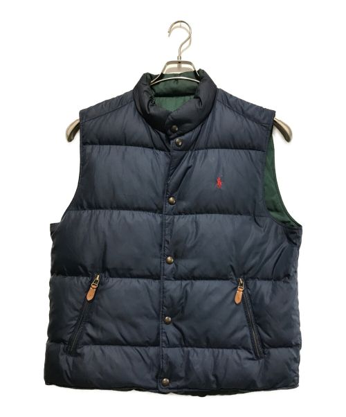 POLO RALPH LAUREN（ポロ・ラルフローレン）POLO RALPH LAUREN (ポロ・ラルフローレン) ダウンベスト ネイビー サイズ:Lの古着・服飾アイテム