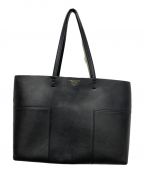 TORY BURCHトリーバーチ）の古着「T Leather Tote」｜ブラック