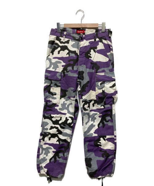 SUPREME（シュプリーム）SUPREME (シュプリーム) Cargo Pant パープル×ブラック サイズ:SIZE 30の古着・服飾アイテム