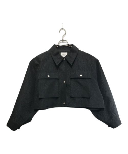 Ameri（アメリ）Ameri (アメリ) EMBOSS SHORT ARMY LIKE JACKET ブラック サイズ:FREEの古着・服飾アイテム