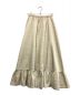 Ameri (アメリ) JACQUARD RUFFLED HEM SKIRT ベージュ サイズ:M：3980円