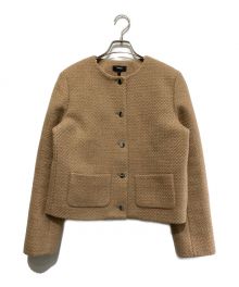 theory（セオリー）の古着「Holiday Tweed PKT Crop JKT」｜ベージュ