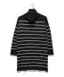 HER LIP TO（ハーリップトゥ）の古着「Striped Turtleneck Mini Knit Dress」｜ブラック