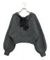 HER LIP TO (ハーリップトゥ) Back Ribbon Knit Pullover グレー サイズ:F：9000円