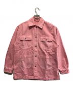 MIU MIUミュウミュウ）の古着「Logo-print Denim Jacket In Rosa」｜ピンク