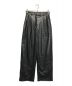 HER LIP TO（ハーリップトゥ）の古着「Vegan Leather Tapered Pants」｜ブラック