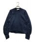 mame kurogouchi（マメクロゴウチ）の古着「Floral Motif Embroidered Sweatshirts」｜ネイビー