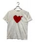 PLAY COMME des GARCONS（プレイ コムデギャルソン）の古着「ハートプリントTシャツ」｜ホワイト