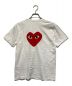 PLAY COMME des GARCONS (プレイ コムデギャルソン) ハートプリントTシャツ ホワイト サイズ:M：5000円