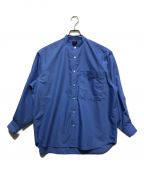 DAIWA PIER39ダイワ ピア39）の古着「TECH BAND COLLAR SHIRTS L/S」｜ブルー