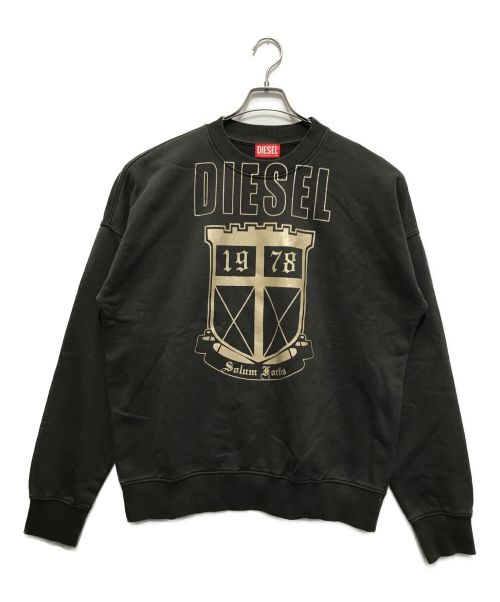 DIESEL（ディーゼル）DIESEL (ディーゼル) プリントスウェット グレー サイズ:ーの古着・服飾アイテム