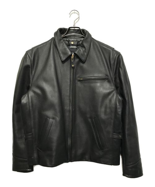 HARLEY-DAVIDSON（ハーレーダビッドソン）HARLEY-DAVIDSON (ハーレーダビッドソン) シングルレザーライダースジャケット ブラック サイズ:44の古着・服飾アイテム