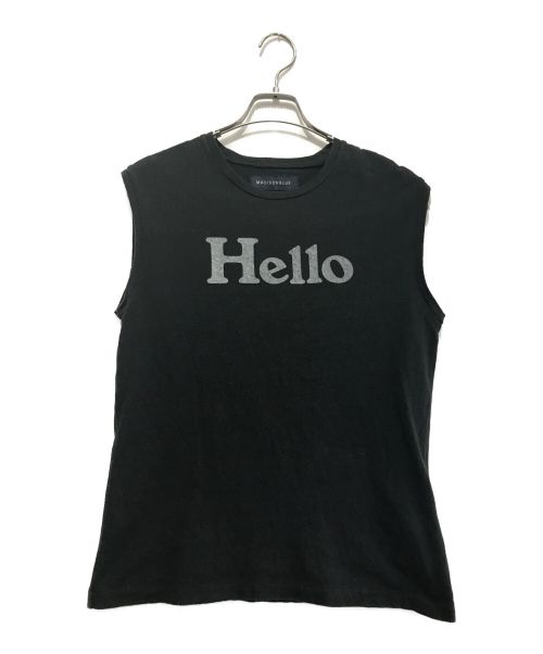 MADISON BLUE（マディソンブルー）MADISON BLUE (マディソンブルー) HELLO NOSLEEVE TEE ブラック サイズ:XSの古着・服飾アイテム