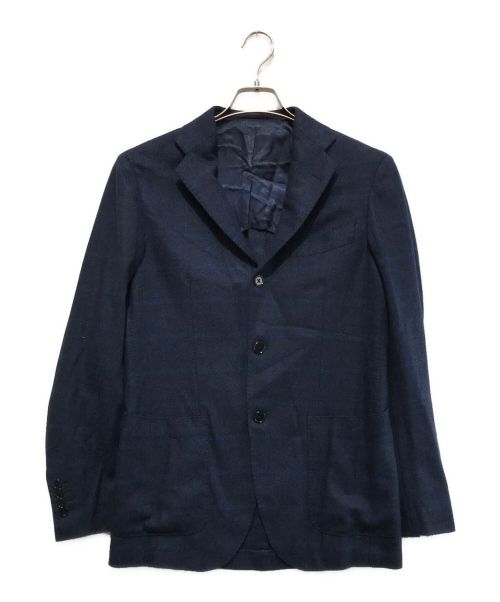 BEAMS F（ビームスエフ）BEAMS F (ビームスエフ) ホップサック 3ボタン イージージャケット ネイビー サイズ:46の古着・服飾アイテム