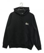 stussyステューシー）の古着「BASIC STUSSY HOOD」｜ブラック