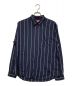 SUPREME（シュプリーム）の古着「19AW 'Printed Stripe Shirt」｜ネイビー