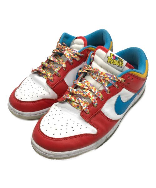 NIKE（ナイキ）NIKE (ナイキ) FRUiTY PEBBLES (フルーティー ペブルス) DUNK LOW QS レッド×ブルー サイズ:US8.5の古着・服飾アイテム