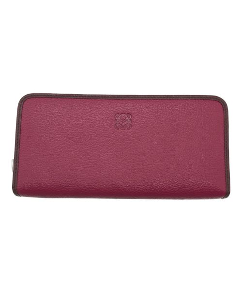 LOEWE（ロエベ）LOEWE (ロエベ) LARGE ZIP AROUND WALLET ボルドーの古着・服飾アイテム