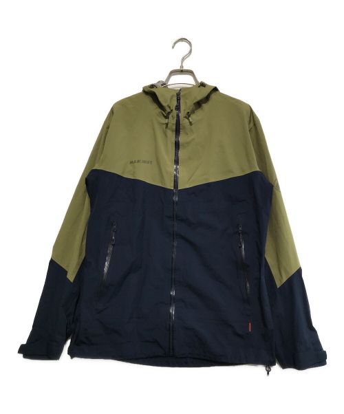 MAMMUT（マムート）MAMMUT (マムート) Convey Tour HS Hooded Jacket オリーブ×ネイビー サイズ:Lの古着・服飾アイテム