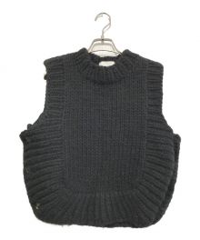 Ameri VINTAGE（アメリヴィンテージ）の古着「2WAY HAND KNIT VEST」｜ブラック