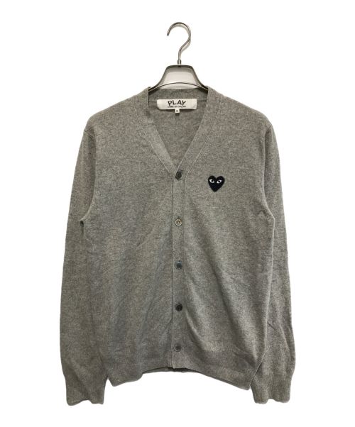 PLAY COMME des GARCONS（プレイ コムデギャルソン）PLAY COMME des GARCONS (プレイ コムデギャルソン) ハートロゴカーディガン グレー サイズ:Mの古着・服飾アイテム