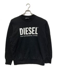 DIESEL（ディーゼル）の古着「ロゴプリントスウェット」｜ブラック