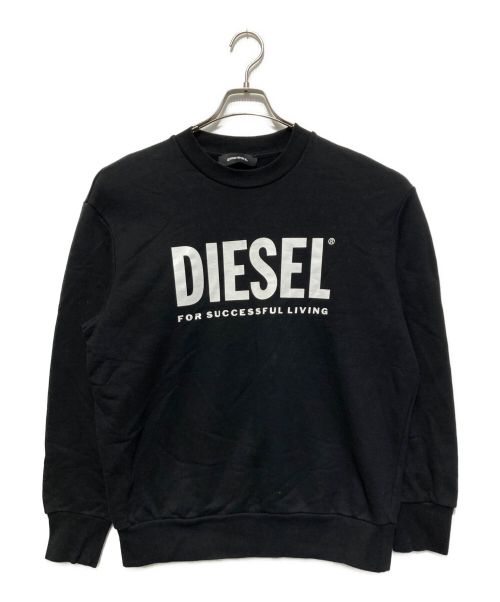 DIESEL（ディーゼル）DIESEL (ディーゼル) ロゴプリントスウェット ブラック サイズ:SIZE Sの古着・服飾アイテム