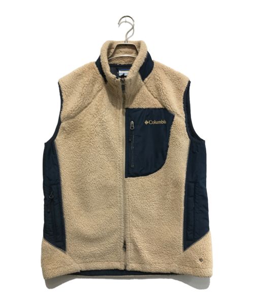 Columbia（コロンビア）Columbia (コロンビア) アーチャーリッジベスト ベージュ×ネイビー サイズ:Lの古着・服飾アイテム