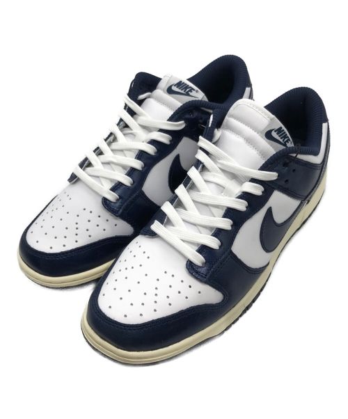 NIKE（ナイキ）NIKE (ナイキ) WMNS DUNK LOW PRM ホワイト×ネイビー サイズ:UK11.5の古着・服飾アイテム