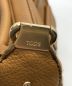 中古・古着 TOD'S (トッズ) ワンショルダーレザーバッグ ブラウン：8000円